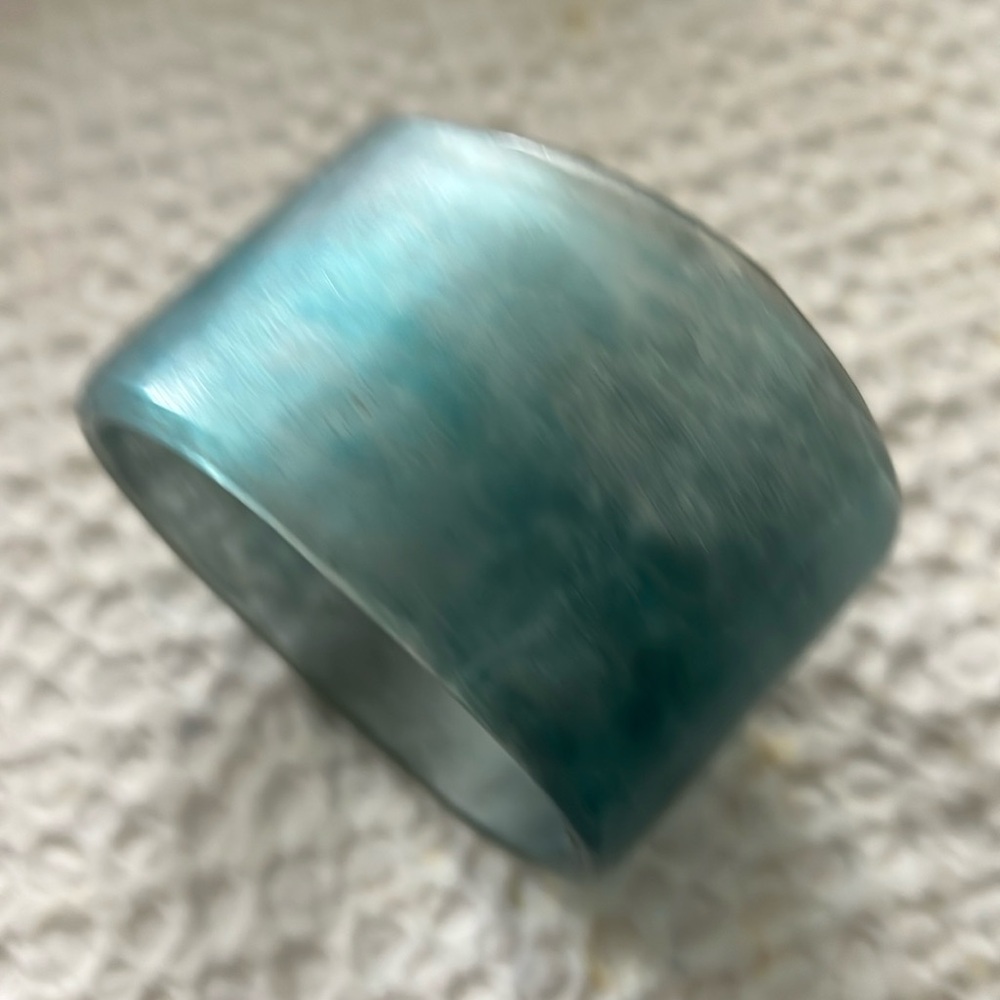 Cara Croninger Lucite wide bracelet Seafoam